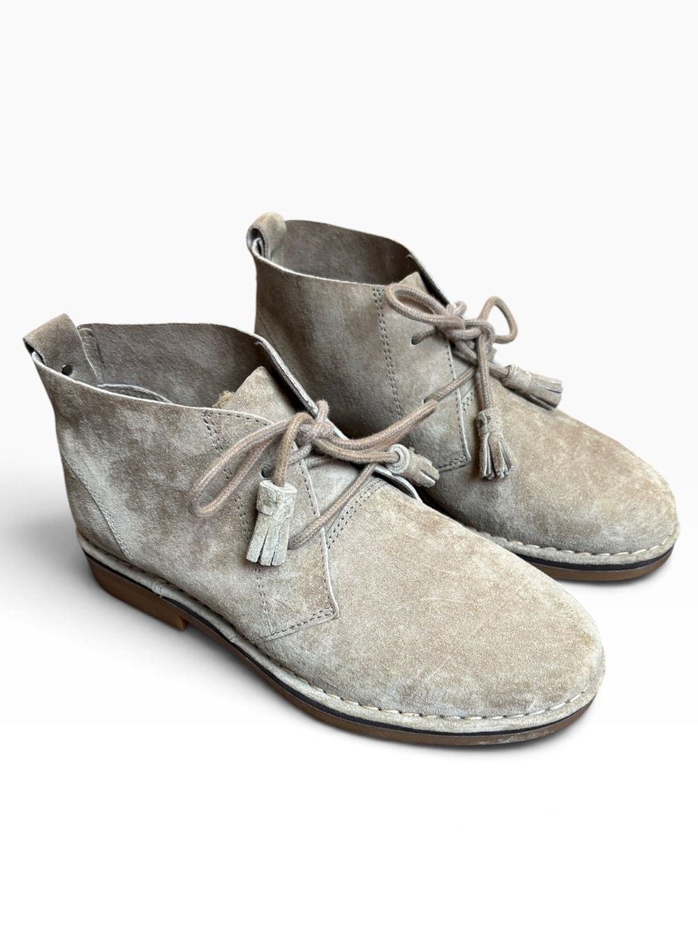 Hush Puppies Cyra Catelyn Bootie Women’s 6.5 Tan Suede Chukka Boots